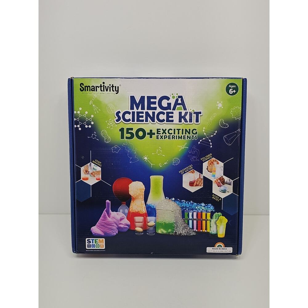 Smartivity Mega Science Kit STEM 150+ Experiments for Kids Ages 6+ NEW SEALED